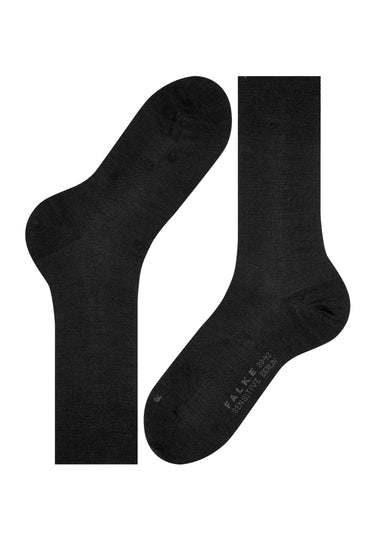 14416 Sensitive Berlin Sensitive Berlin Wool And Cotton Sock - 3000 Black